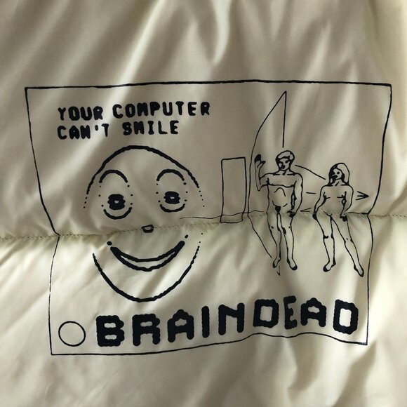 North Face and Brain Dead Collab Jacket Yellow - Picture 3 of 6